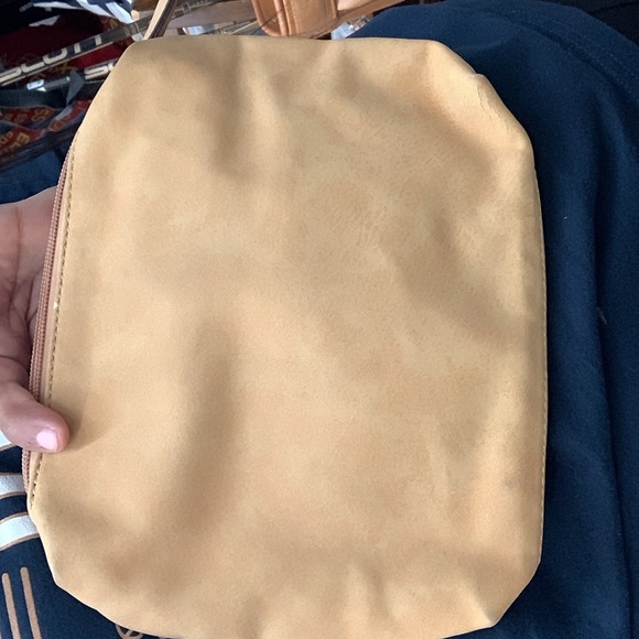 Anthropologie Beige Faux‎ Suede Bag - Picture 10 of 11